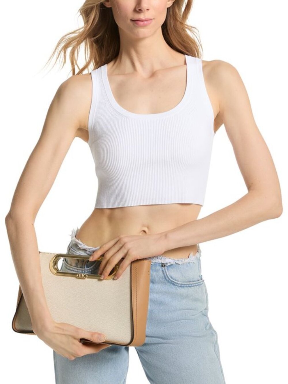 Michael Kors Chelsea Pale Gold convertible bag